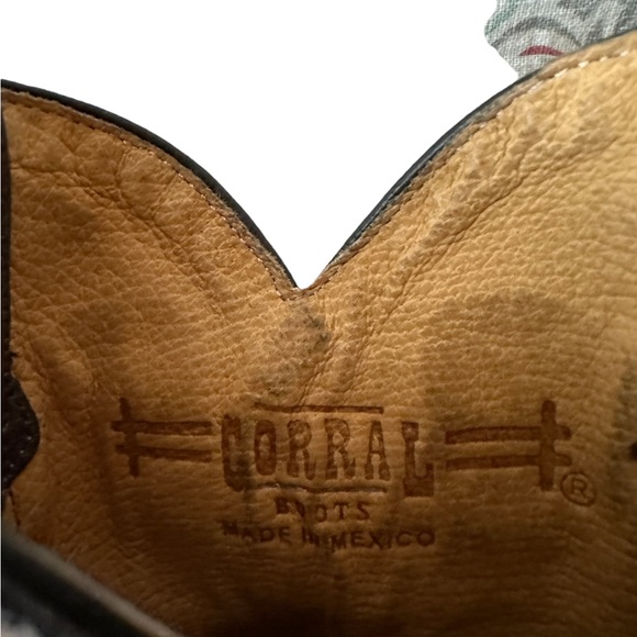 Corral Boots Kids Brown Tan Cross Size 11 - Picture 8 of 13